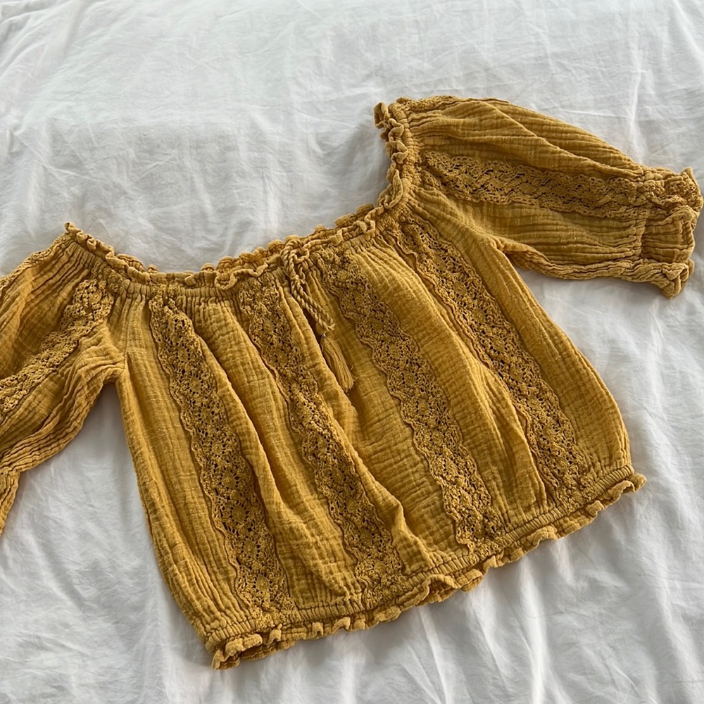F21 boho off the shoulder top